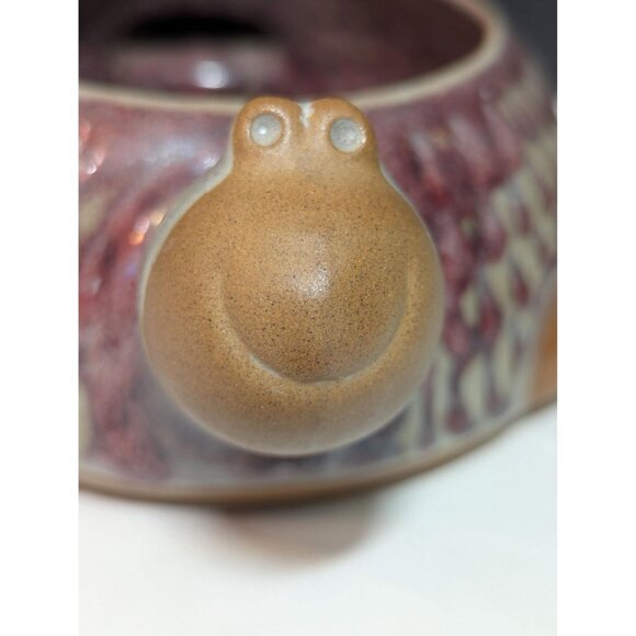 Mid-Century Turtle Planter / David Stewart Lion's Valley Art Pottery / Stoneware - Picture 3 of 7